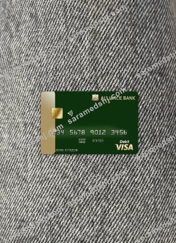 Austria Alliance bank visa card photolook front